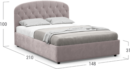Кровать двуспальная MOON FAMILY 1252 