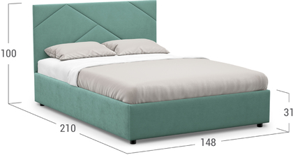 Кровать двуспальная MOON FAMILY 1257 